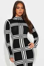 Casual Turtleneck Long Sleeve Bodycon Dress