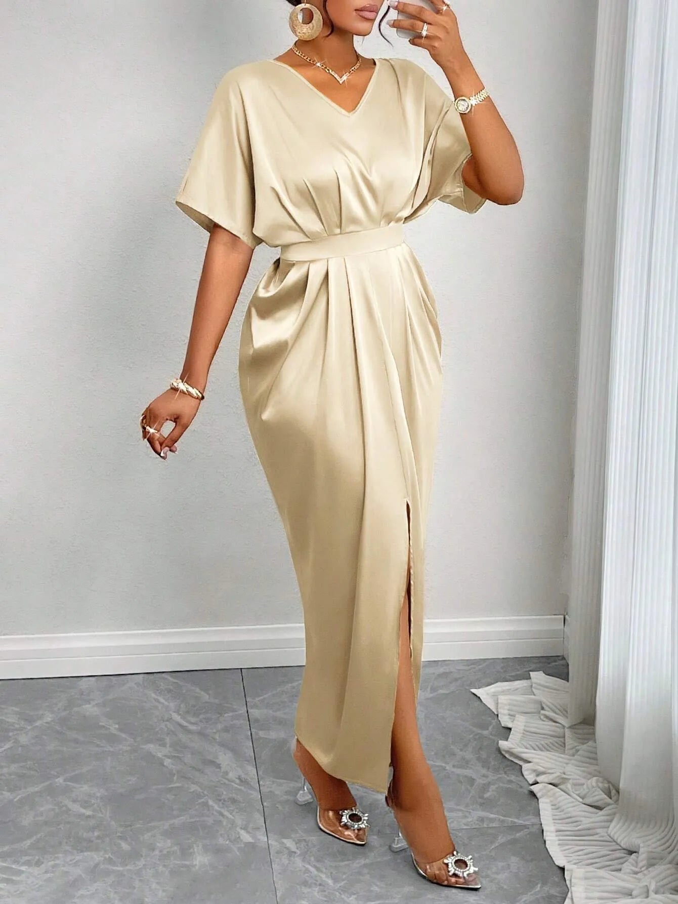 Glossy Cocktail  Dress