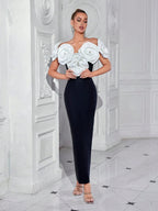 Elegant Floral Bodycon Dress