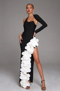 The Midnight Bloom Column Dress