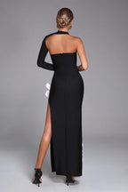 The Midnight Bloom Column Dress