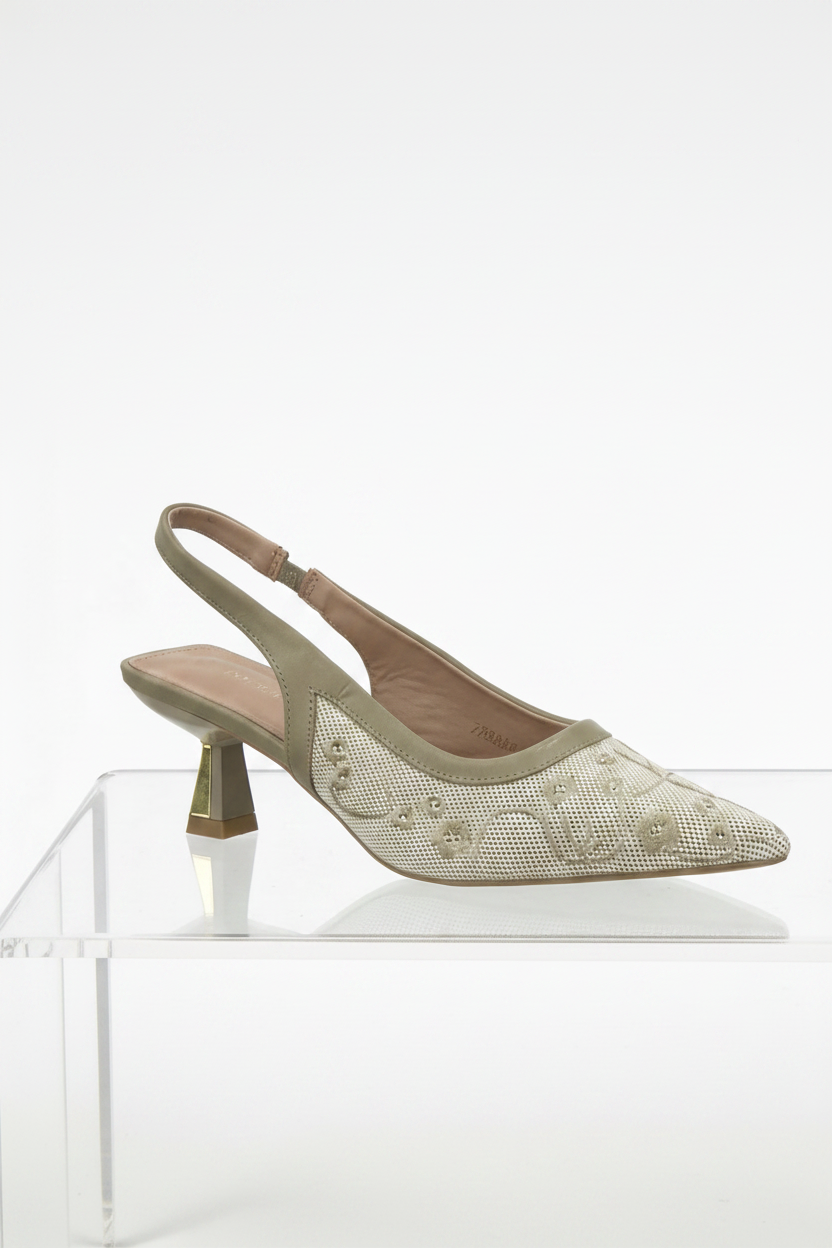 Vogue Slingback Pointed Toe Heel