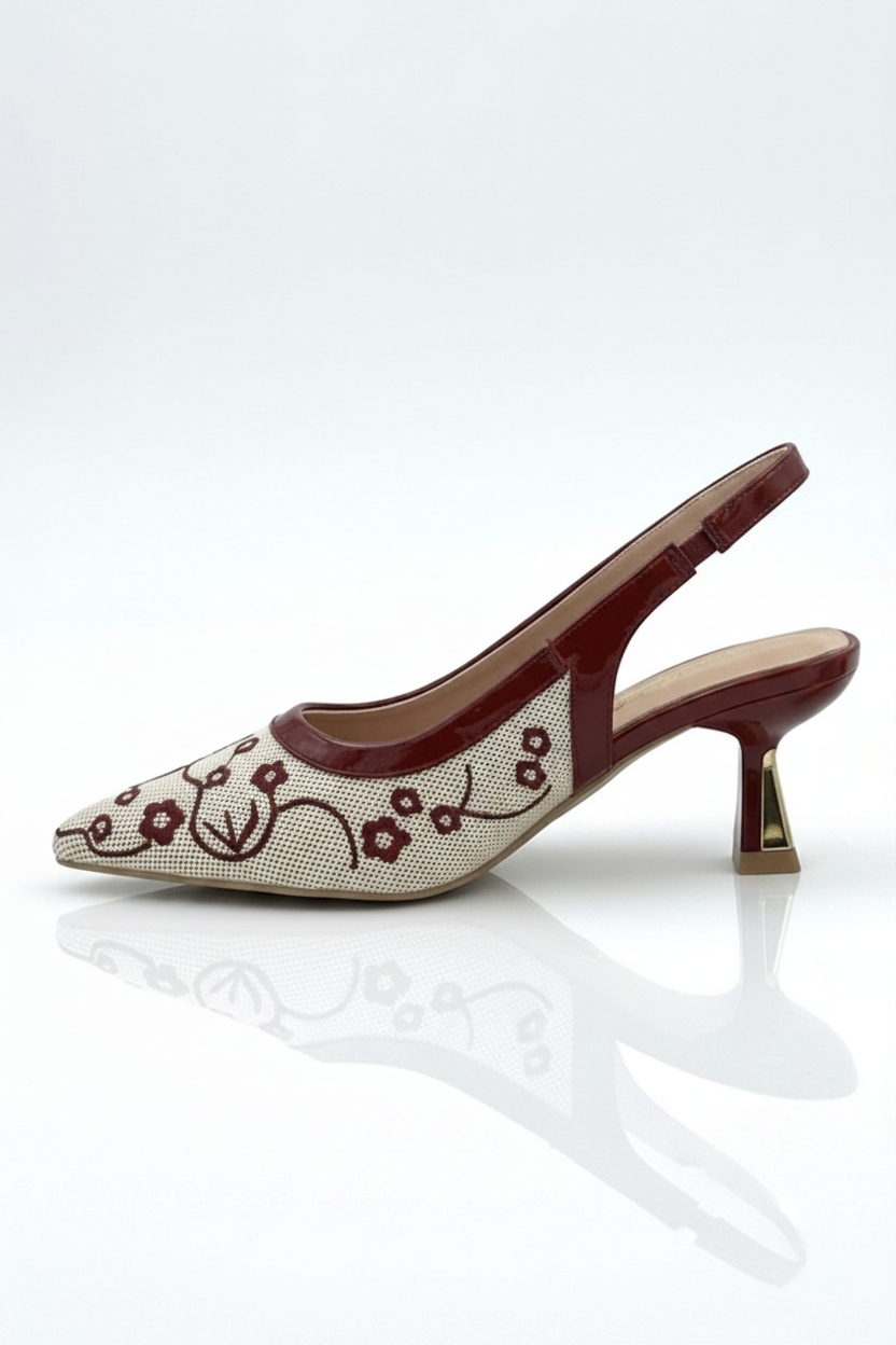 Vogue Slingback Pointed Toe Heel