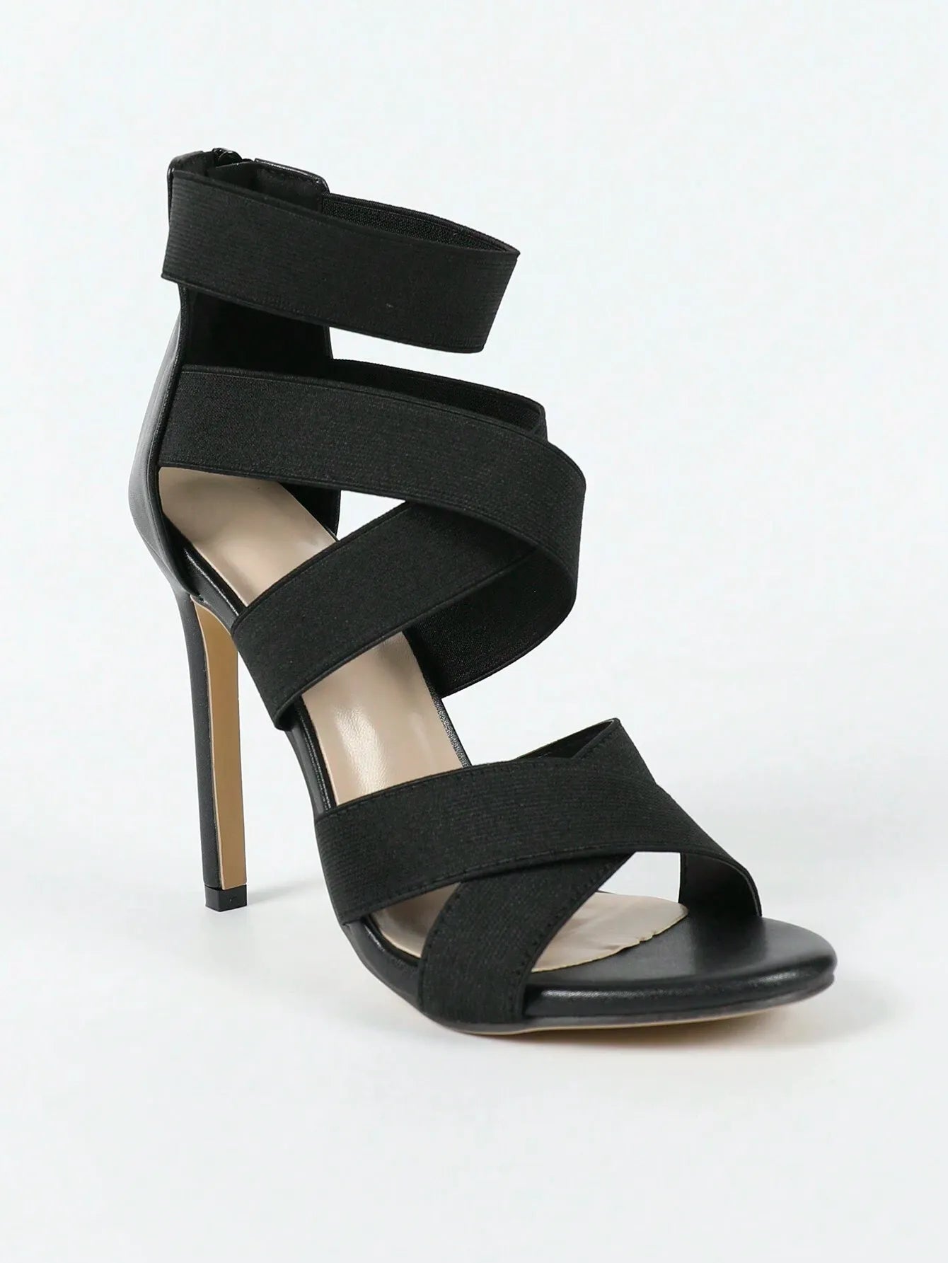 Criss Cross Stiletto Heeled