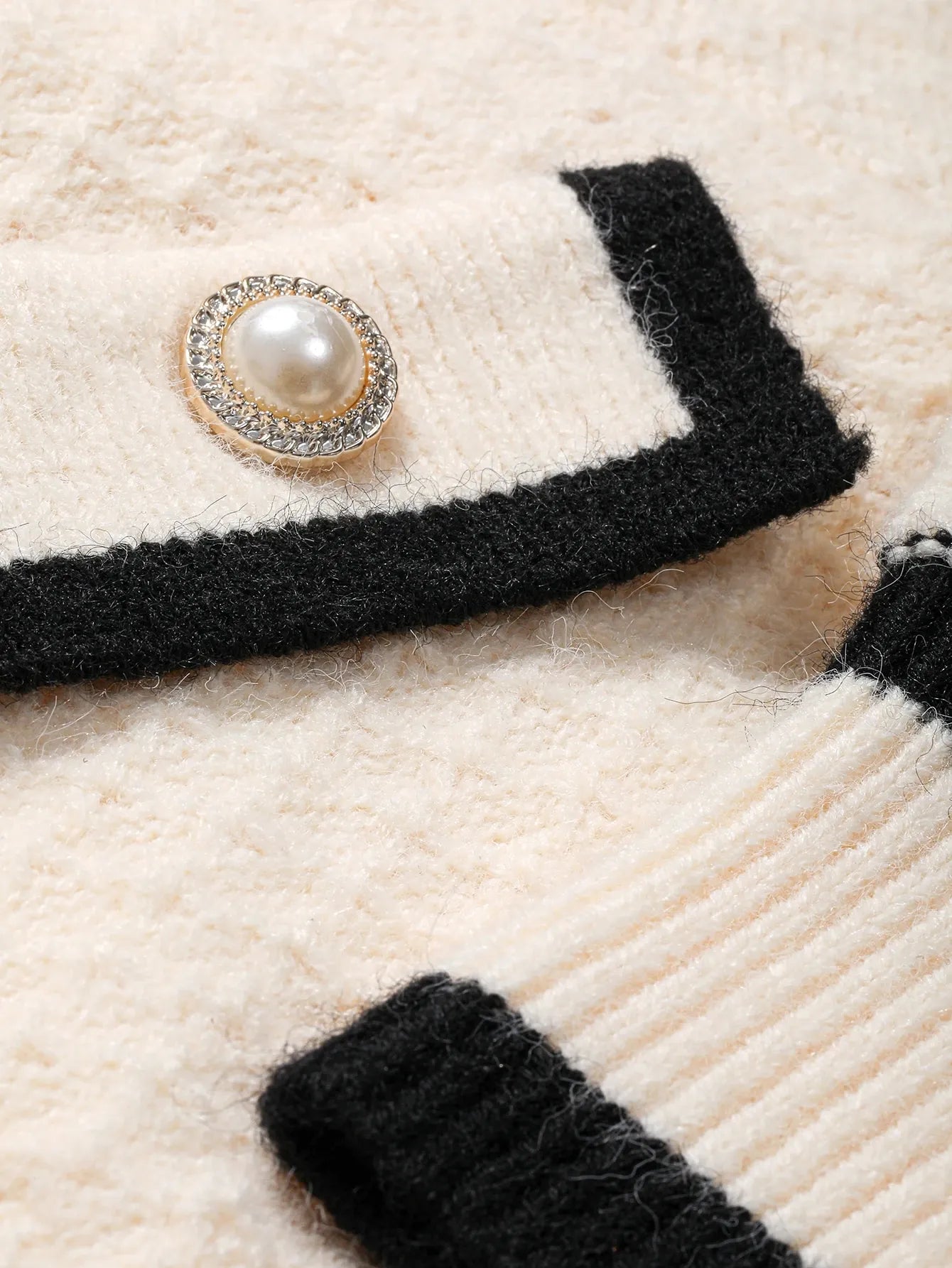 Trim Button Front Cardigan