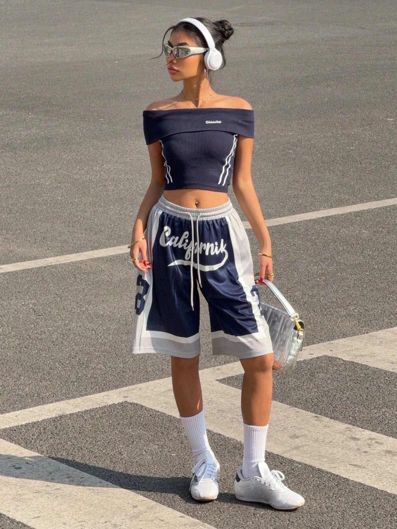 Drawstring Waist Casual Shorts
