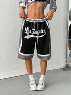 Drawstring Waist Casual Shorts