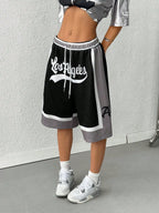 Drawstring Waist Casual Shorts