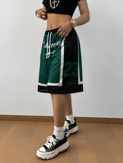 Drawstring Waist Casual Shorts