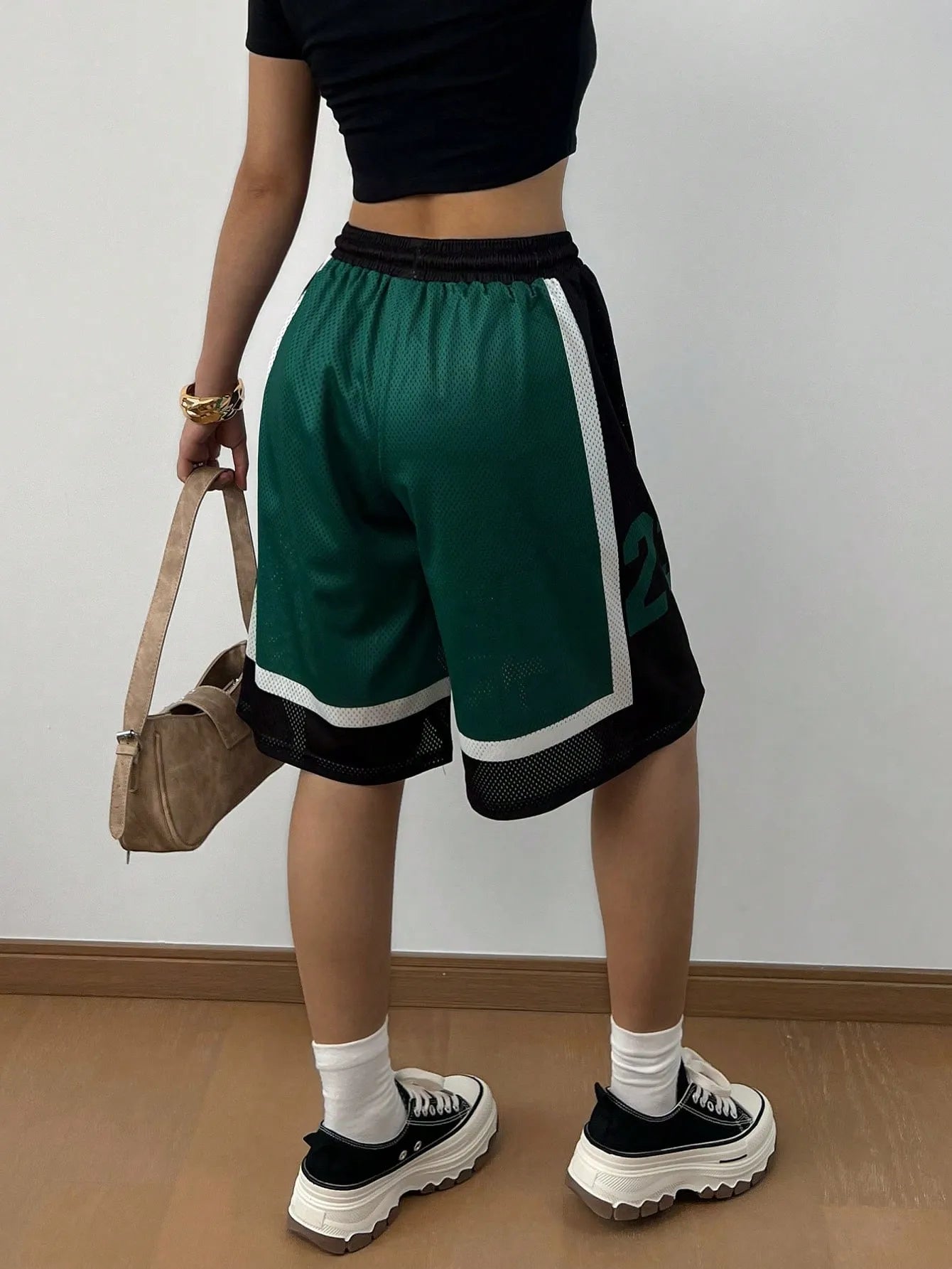 Drawstring Waist Casual Shorts