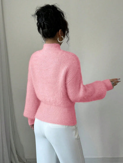 Casual Pullover Bow Detail Sweaters