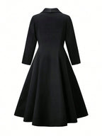 Shawl Collar Open Front Long Jacket