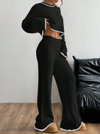 Casual Trim Sweater 2pcs/Set
