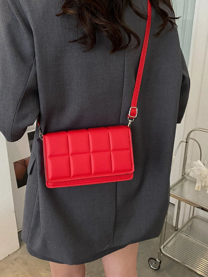 Minimalist Mini Checkered Shoulder Bag