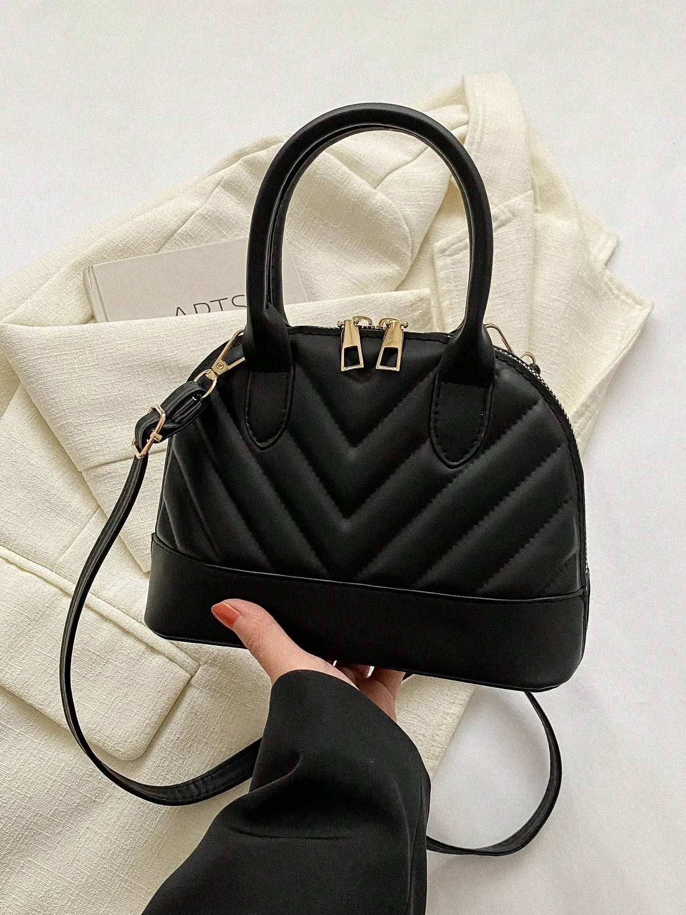 Crinkle Shell Handbag