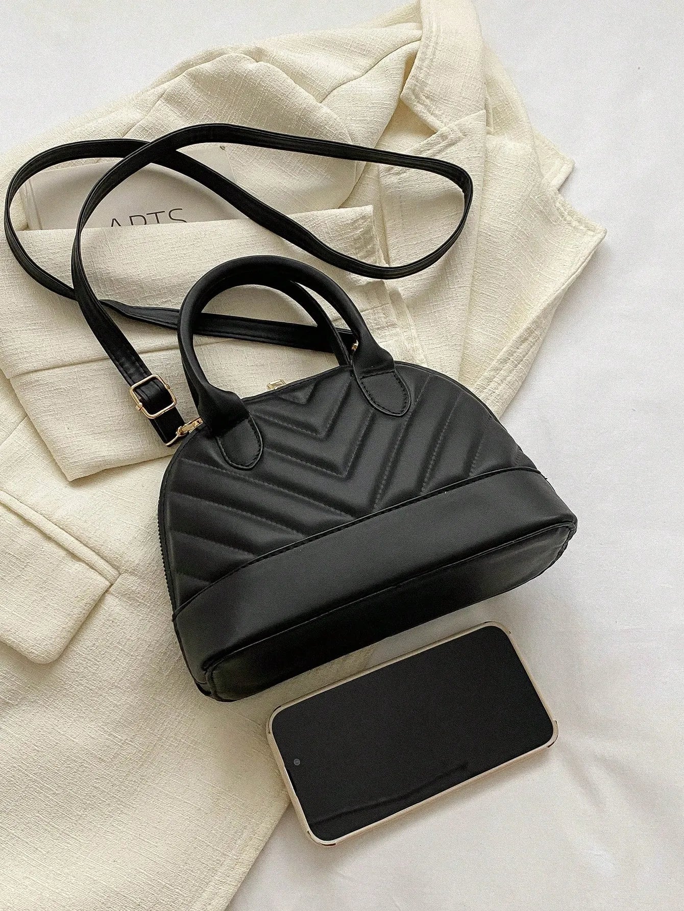 Crinkle Shell Handbag
