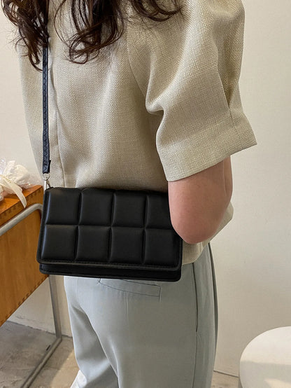 Minimalist Mini Checkered Shoulder Bag