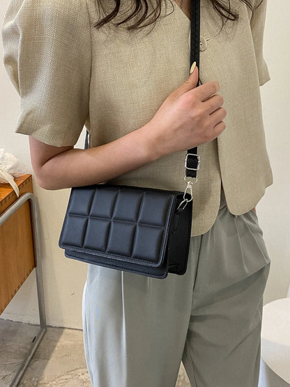 Minimalist Mini Checkered Shoulder Bag
