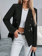 Lapel Button Elegant Business Blazer