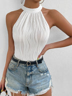 Sexy Slim Fit Halter Bodysuits