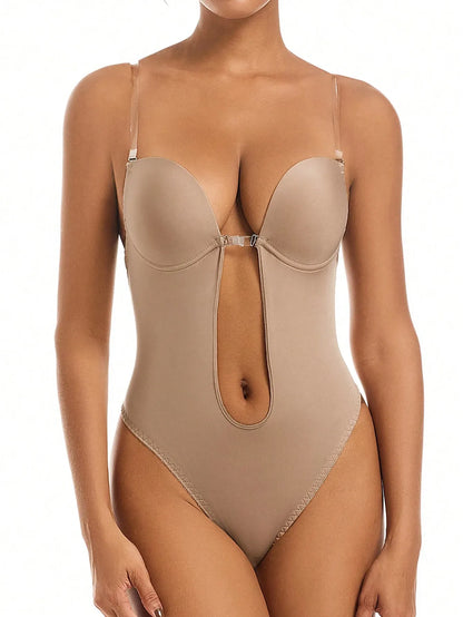Deep V-neck Bodysuit