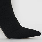 Point Toe Stiletto Sock Boots
