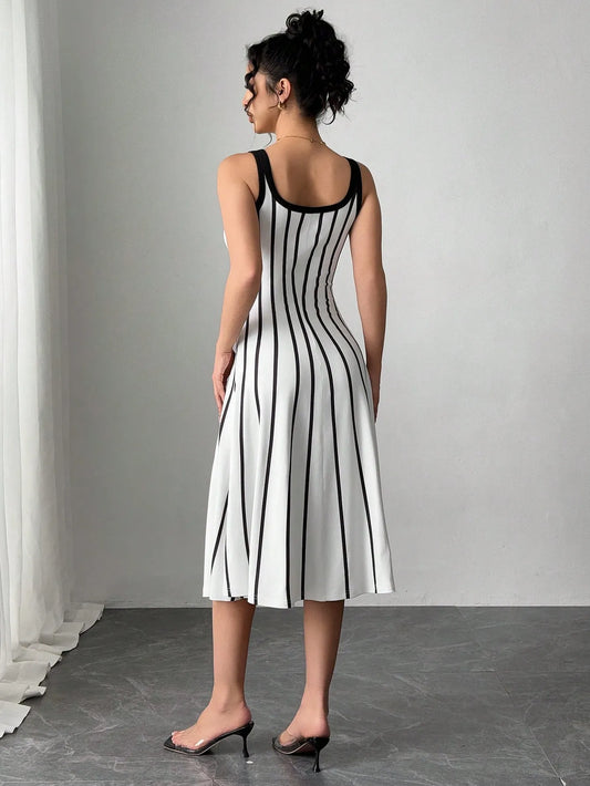 Striped Print Dress