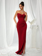 Slit Elegant Evening Dress