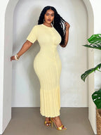 Versatile Elegant Knit A-Line Dress