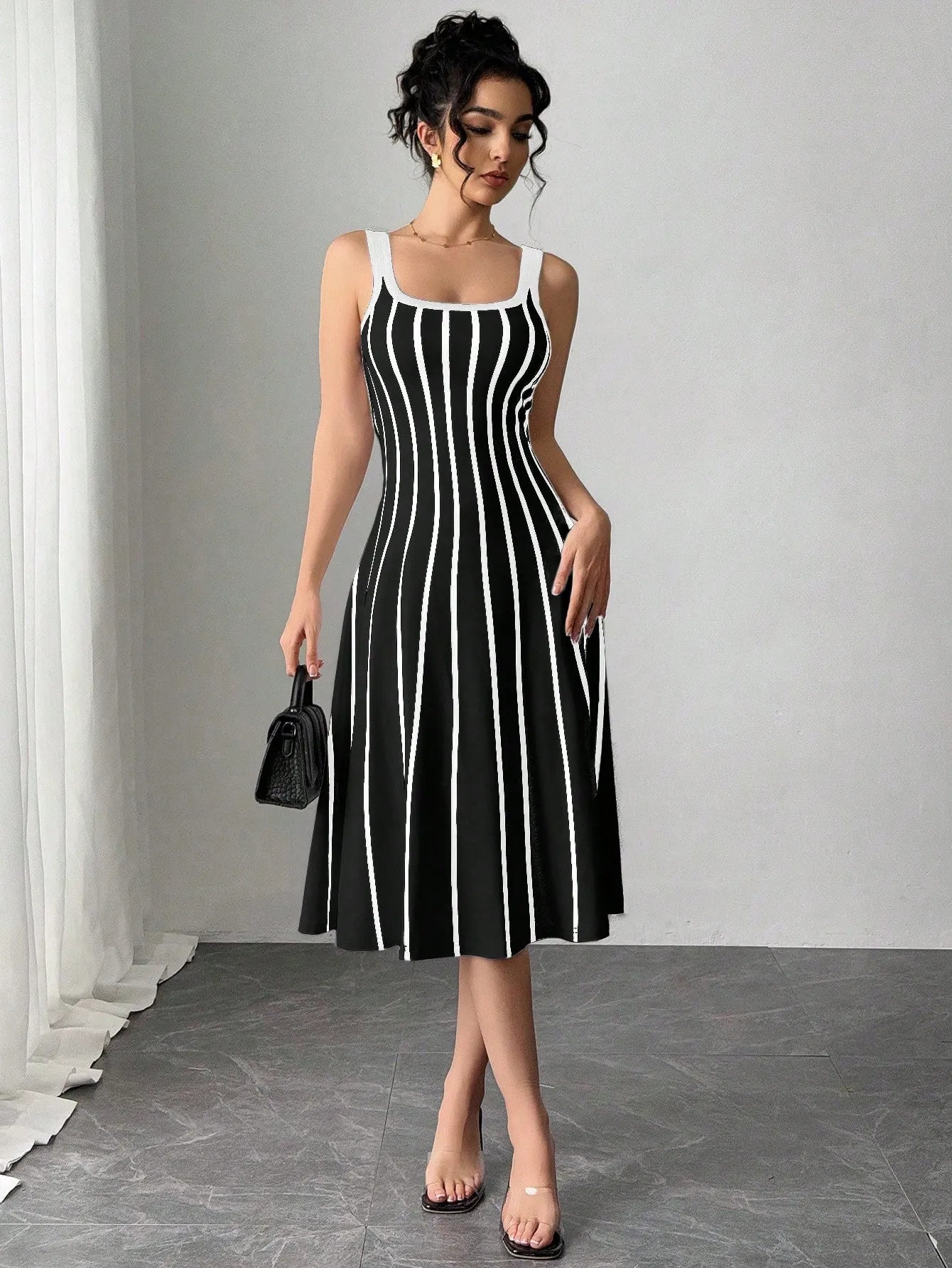 Striped Print Dress