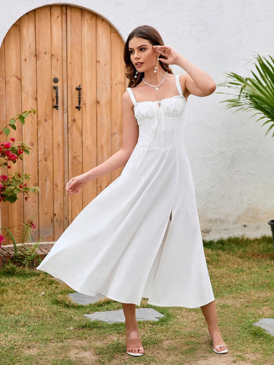 Ruched Corset Bodycon Dress