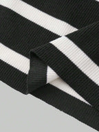 Lapel Collar Striped Slim Fit Dress