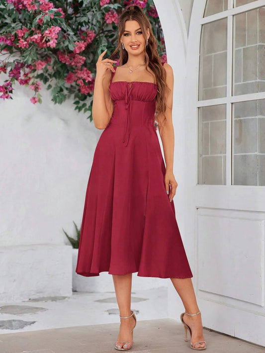 Ruched Corset Bodycon Dress