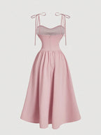 Elegant Vintage Bow Dress