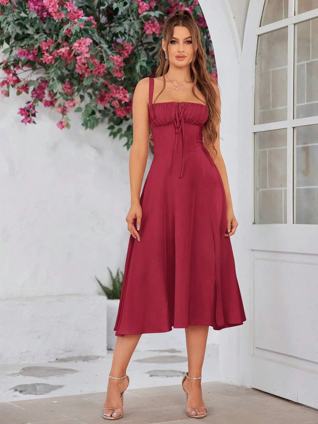 Ruched Corset Bodycon Dress