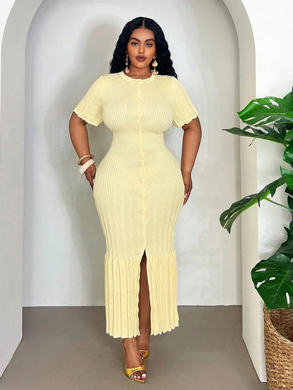 Versatile Elegant Knit A-Line Dress