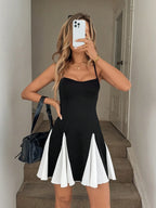 Ruched A-Line Slip Dress