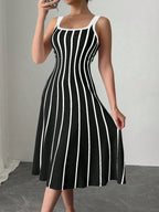 Striped Print Dress
