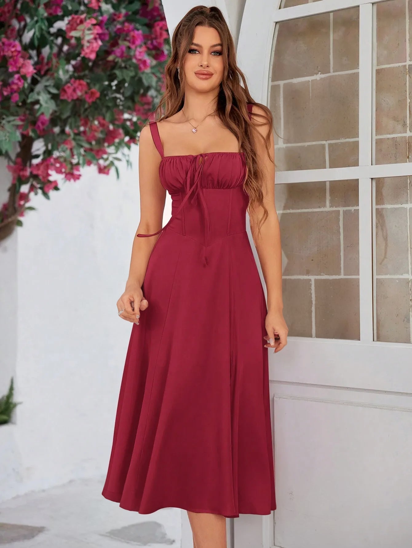Ruched Corset Bodycon Dress