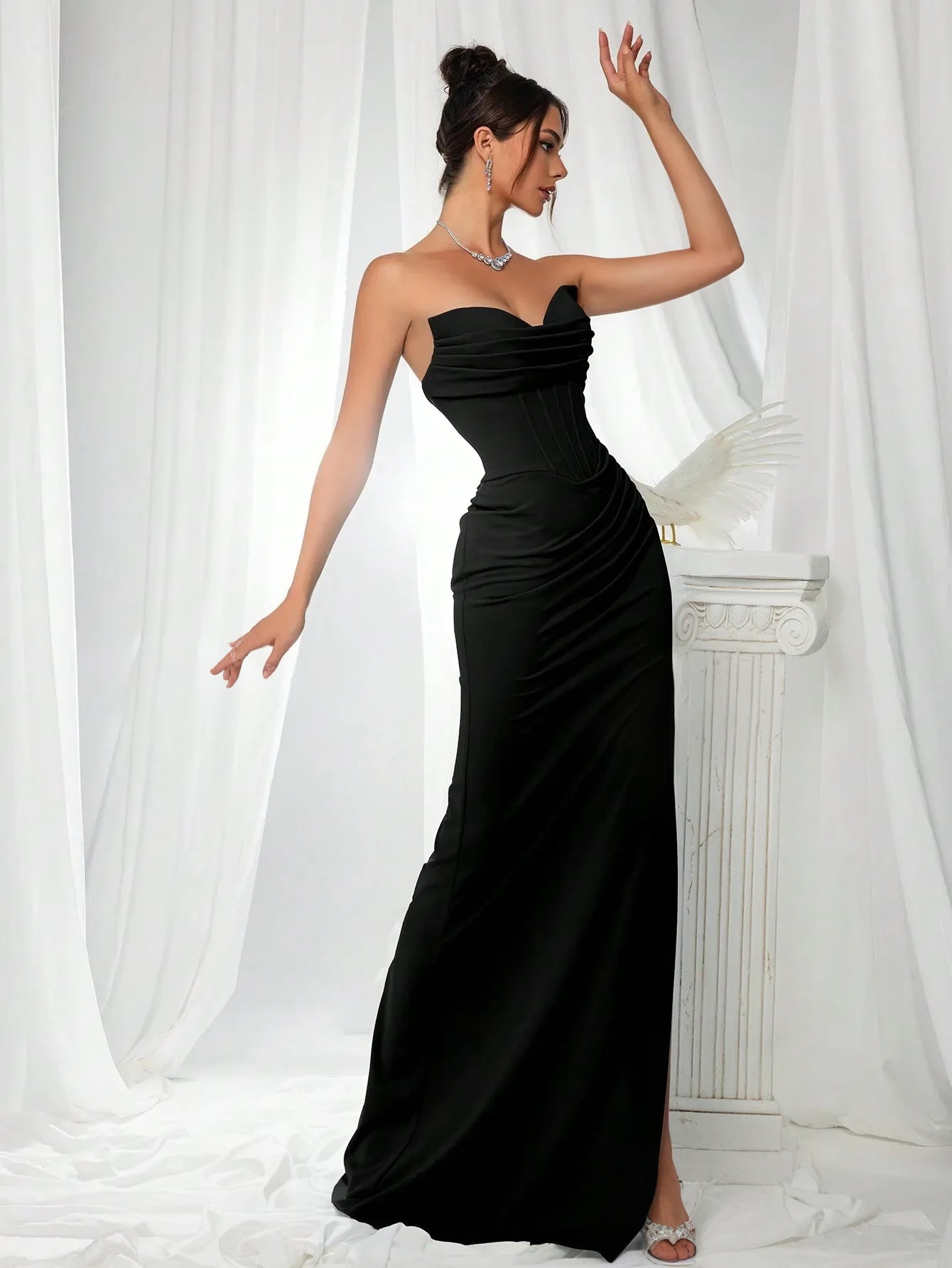 Slit Elegant Evening Dress