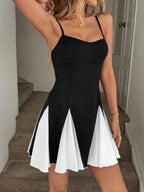 Ruched A-Line Slip Dress