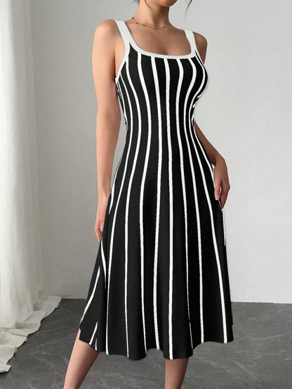 Striped Print Dress