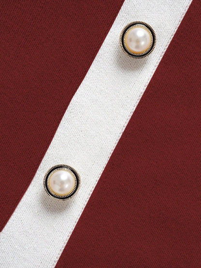 Round Neck Elegant Knitted Dress