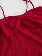 Elegant Vintage Bow Dress