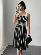 Striped Print Dress