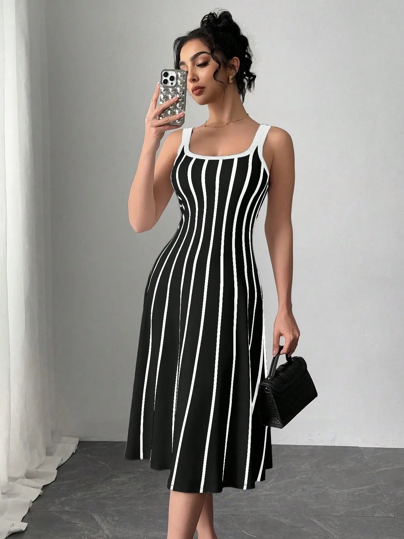 Striped Print Dress
