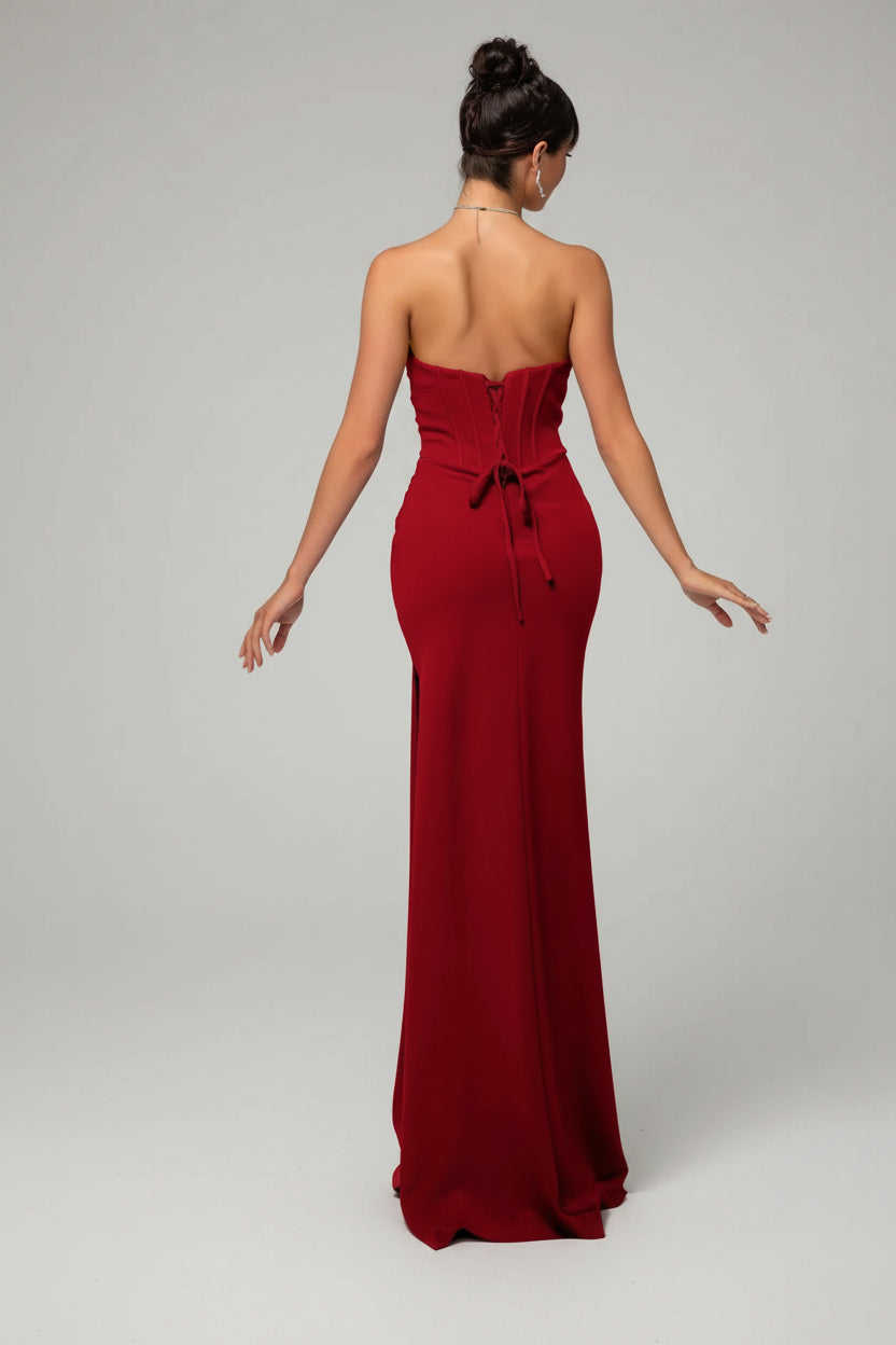 Slit Elegant Evening Dress