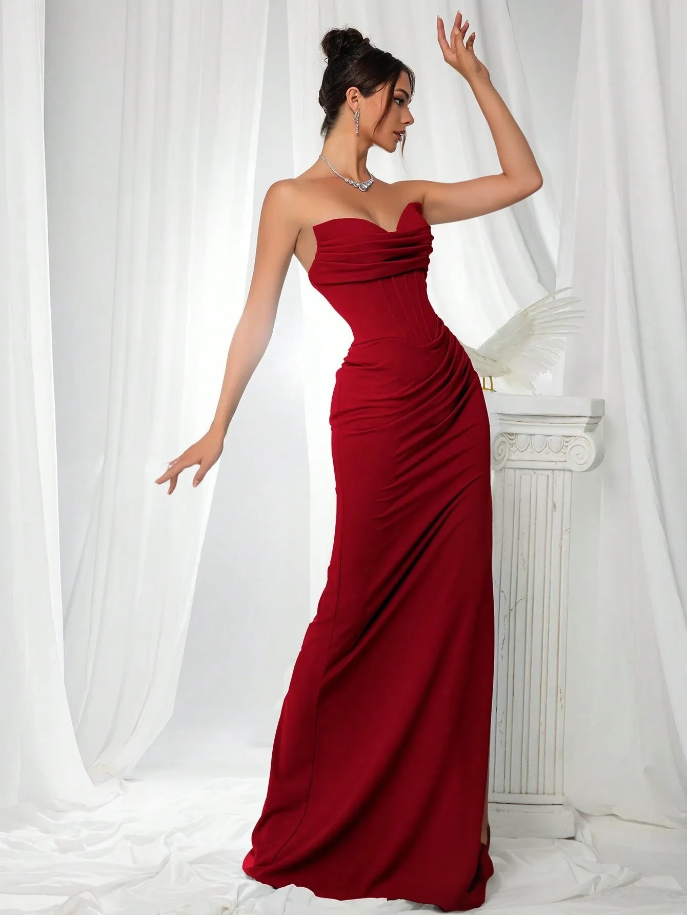 Slit Elegant Evening Dress