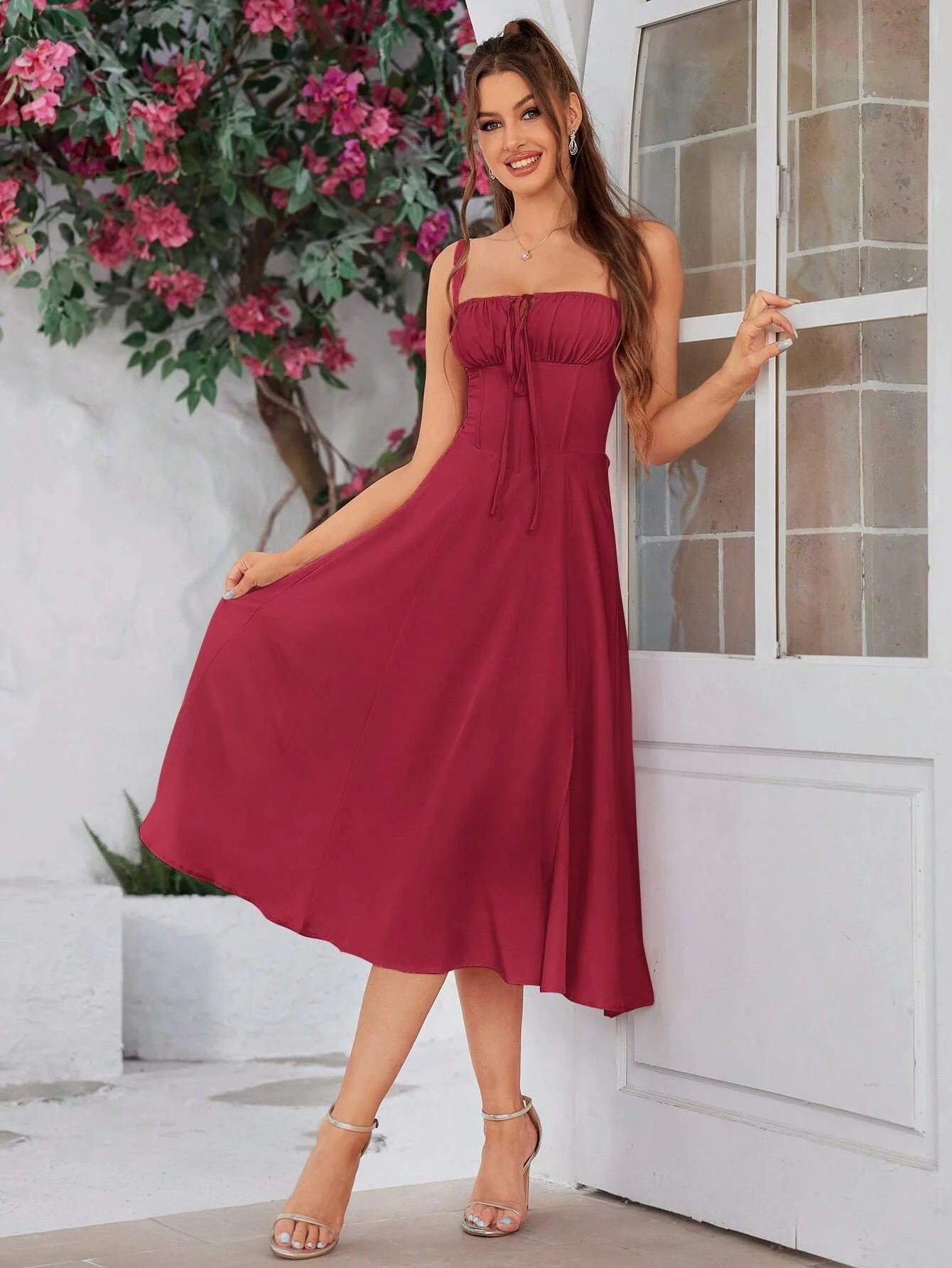Ruched Corset Bodycon Dress