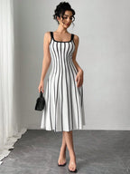Striped Print Dress